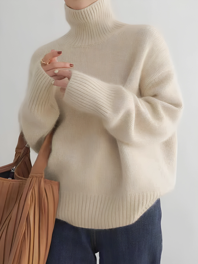 Elegant Turtleneck Sweater for Ladies