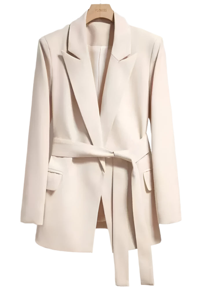 Women's Elegant Business Blazer with Belt