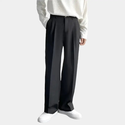 Men's Trendy Wide-Leg High-Waist Trouser