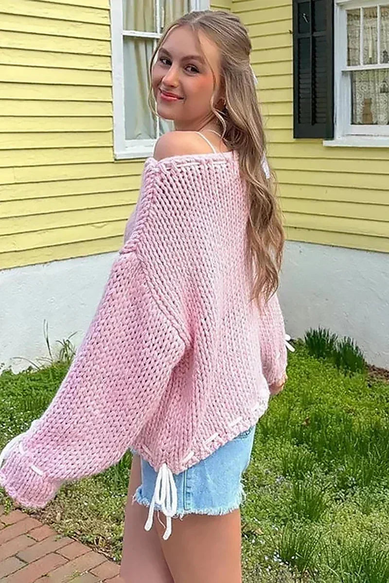 Casual Semi Loosed Fit Knit Sweater for Women