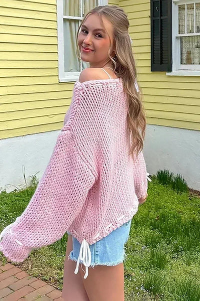 Casual Semi Loosed Fit Knit Sweater for Women
