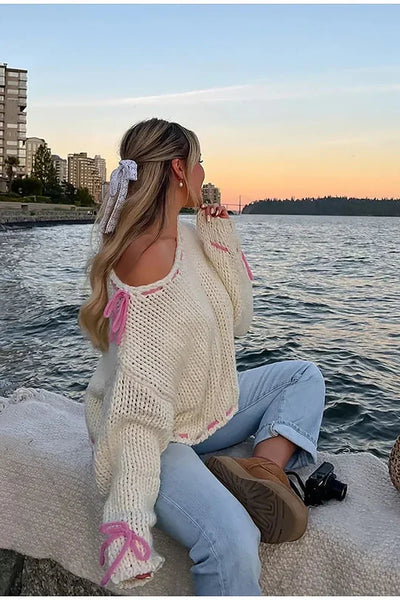 Casual Semi Loosed Fit Knit Sweater for Women