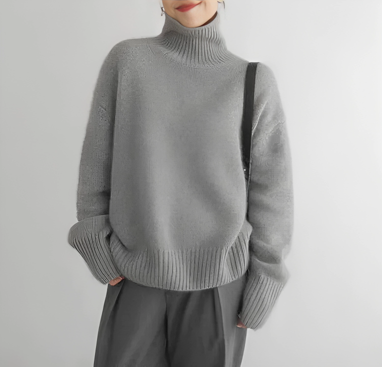 Elegant Turtleneck Sweater for Ladies