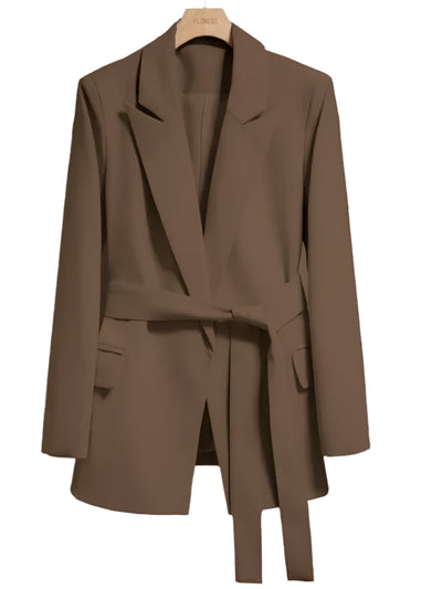 Women's Elegant Business Blazer with Belt