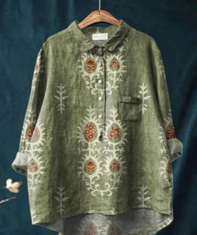 Women’s Casual Floral Print Blouse – Vibrant Everyday Style & Airy Relaxed Fit