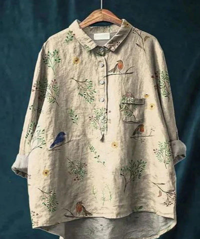 Women’s Casual Floral Print Blouse – Vibrant Everyday Style & Airy Relaxed Fit