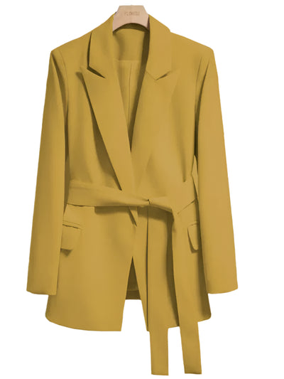 Women's Elegant Business Blazer with Belt