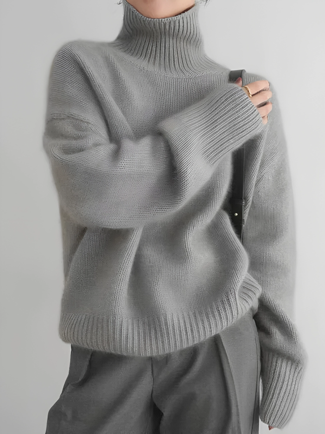 Elegant Turtleneck Sweater for Ladies