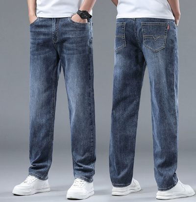 Straight Leg Jeans for Men in Solid Colours