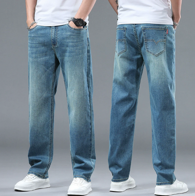Straight Leg Jeans for Men in Solid Colours