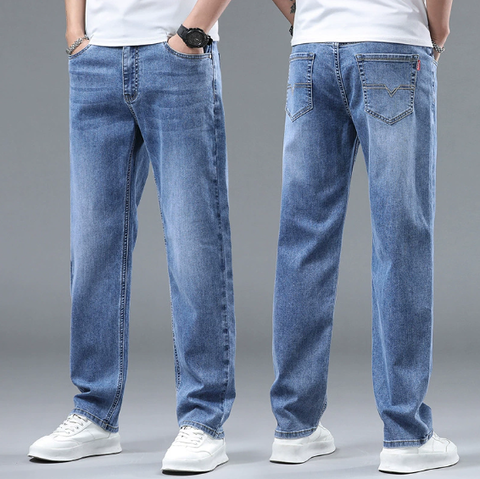Straight Leg Jeans for Men in Solid Colours