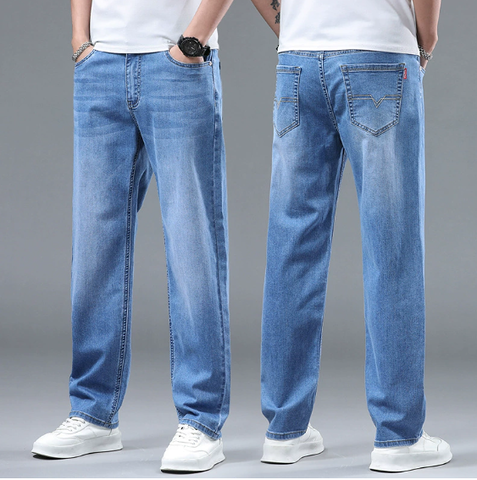 Straight Leg Jeans for Men in Solid Colours