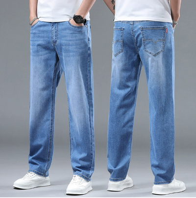 Straight Leg Jeans for Men in Solid Colours