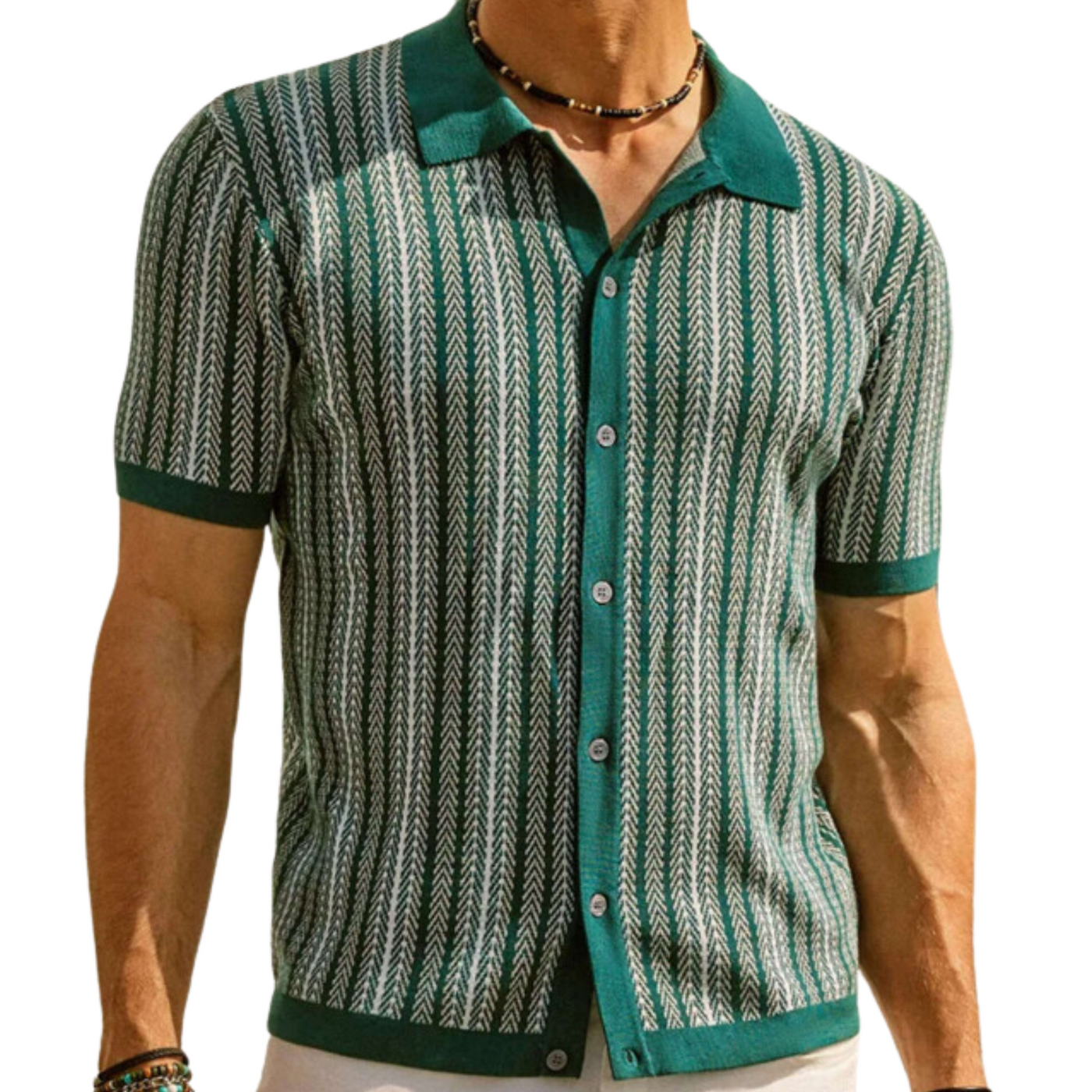 Van Hallen Classic Men’s Knit Shirt | Casual and Formal Wear