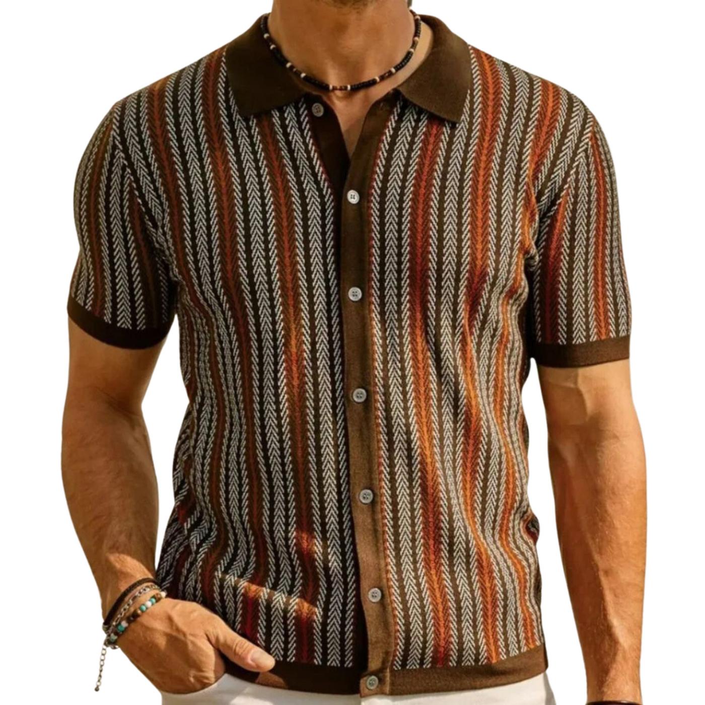 Van Hallen Classic Men’s Knit Shirt | Casual and Formal Wear