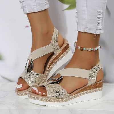 Elegant Wedge Heel Espadrilles for Women