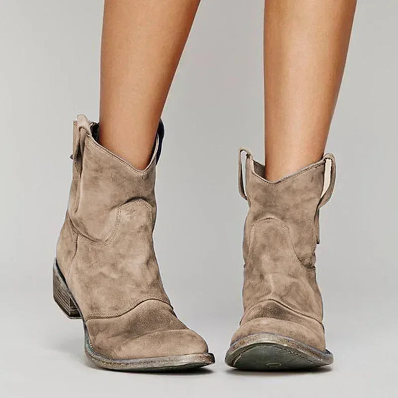 Women's Classic Suede Cowgirl Boots