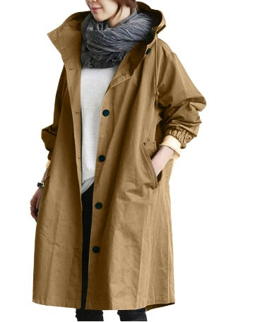 Elegant Water-repellent Trench Coat for Women