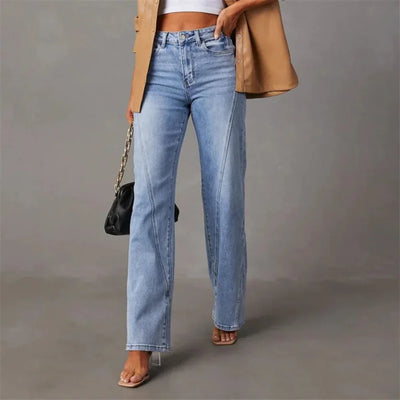 Women's Classic High-Waist Denim Pants