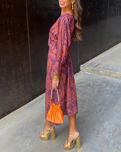 Women's Elegant Boho Wrap Dress