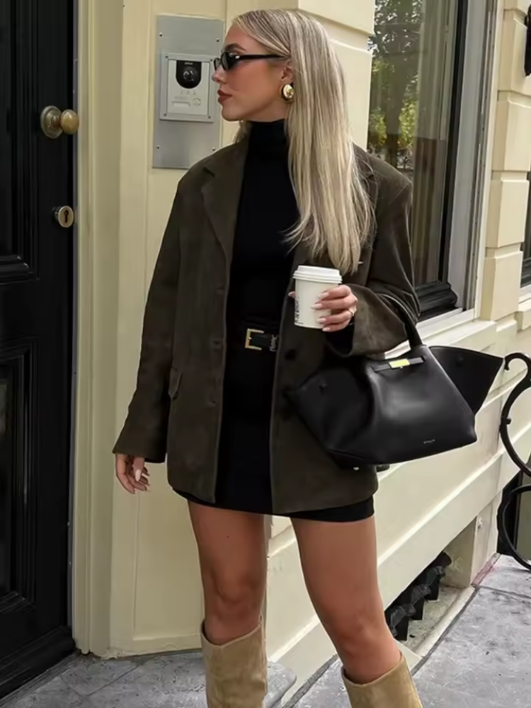Women's Modern Style Button-down Jacket