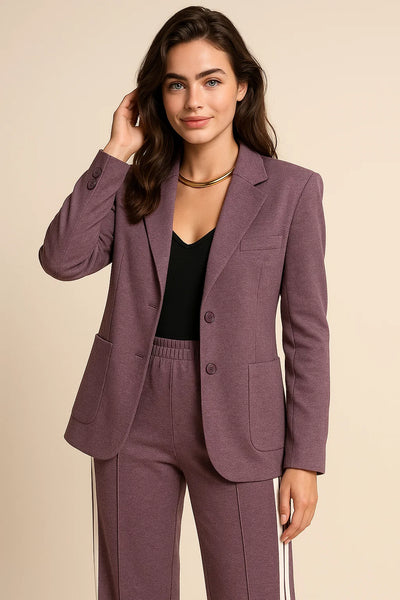 Women's Modern Style Striped Blazer