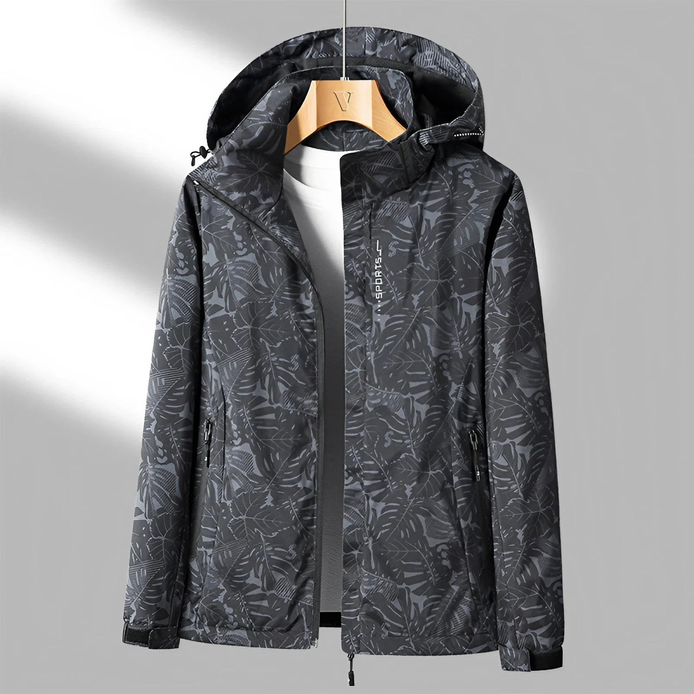 Women's Printed Outdoor Jacket with Hood