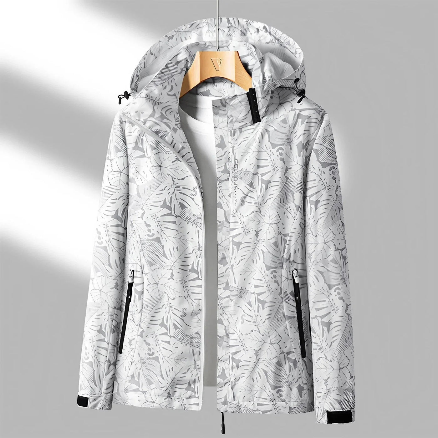 Women's Printed Outdoor Jacket with Hood