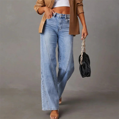 Women's Retro High-waisted Denim Jeans