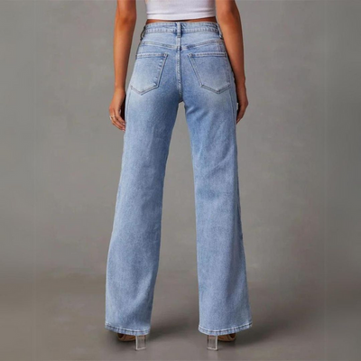Women's Retro High-waisted Denim Jeans