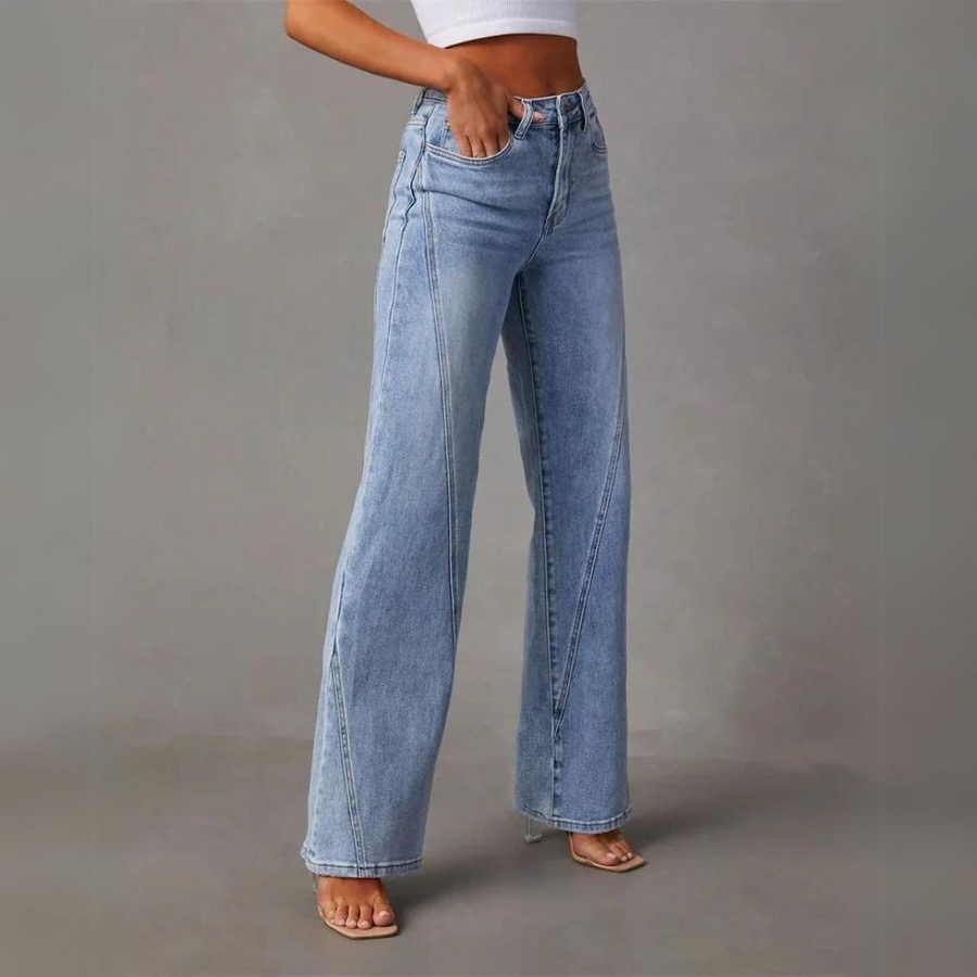 Women's Retro High-waisted Denim Jeans