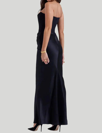 Women's Sophisticated Strapless Maxi Dress