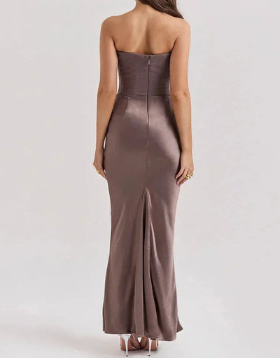 Women's Sophisticated Strapless Maxi Dress
