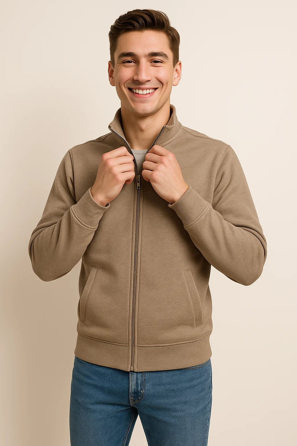 Men's Classic Full Zip Sweater