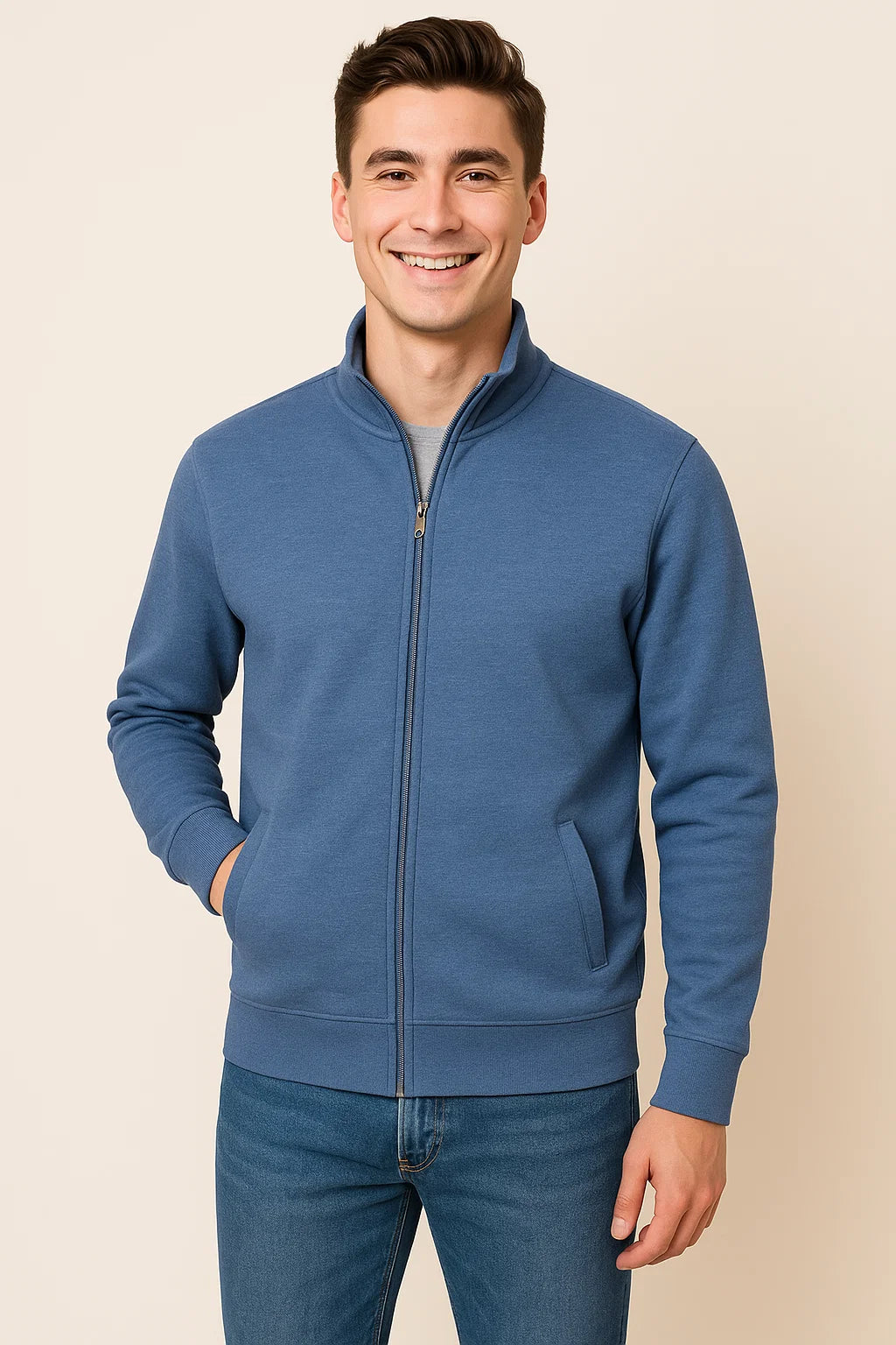 Men's Classic Full Zip Sweater