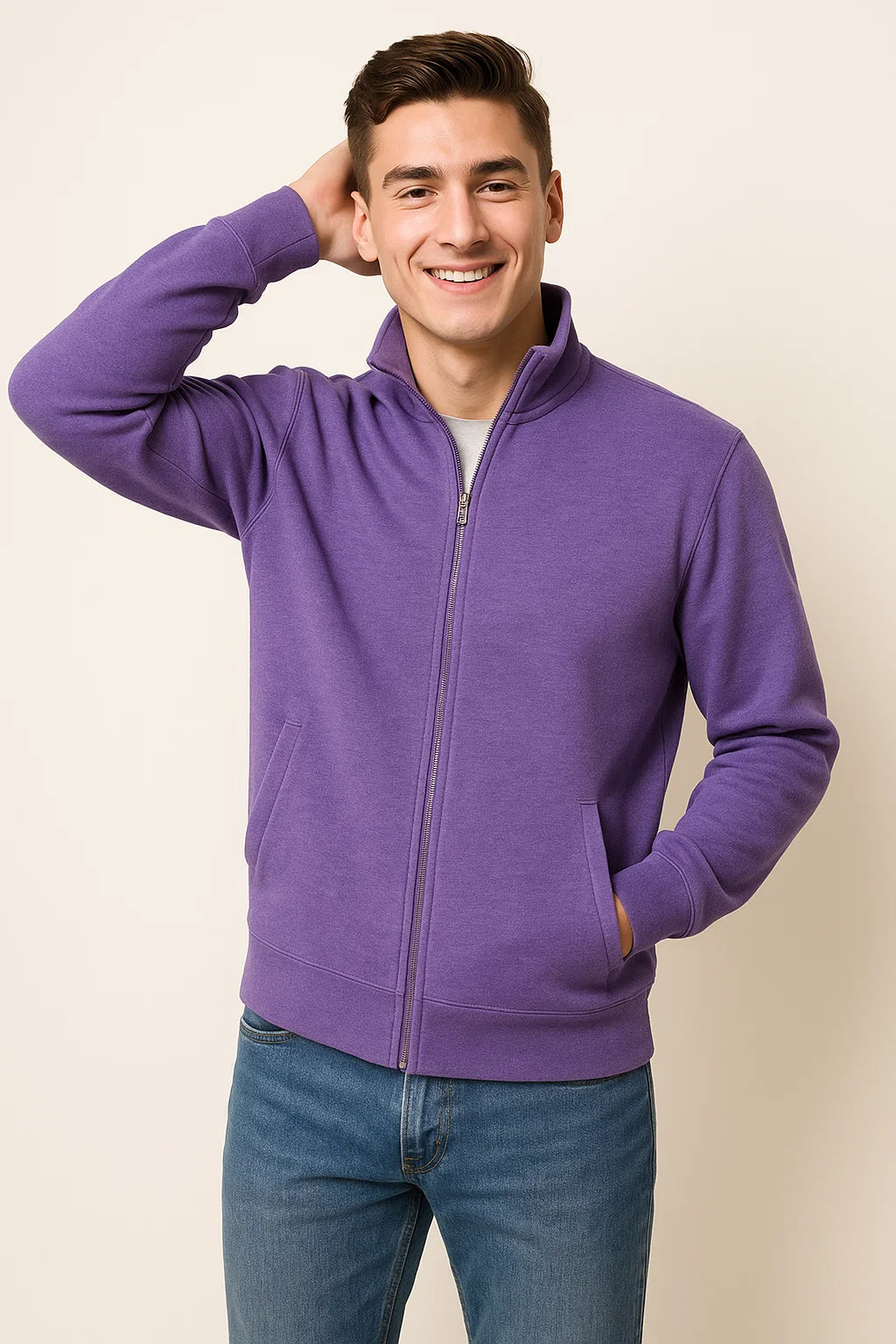 Men's Classic Full Zip Sweater