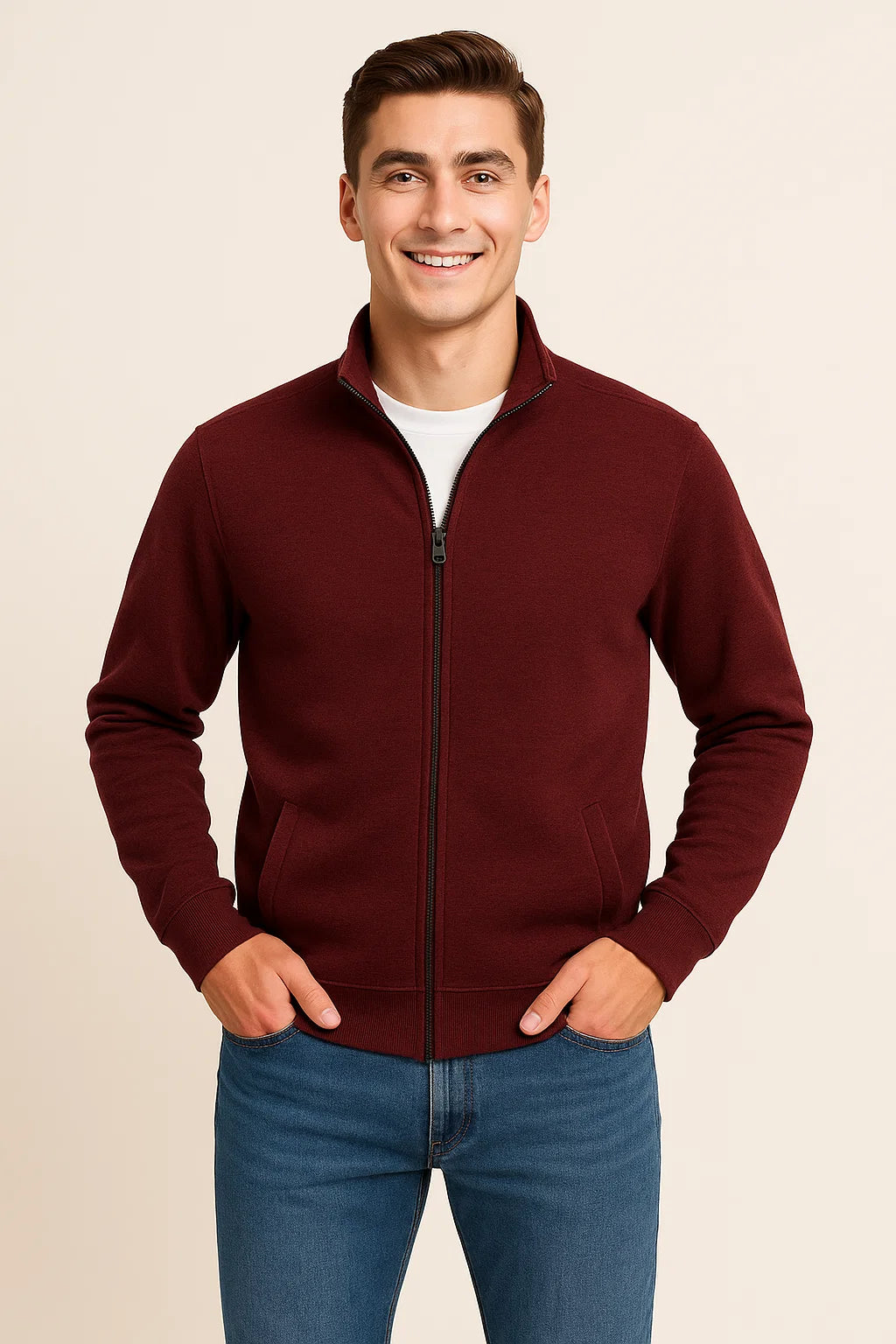 Men's Classic Full Zip Sweater