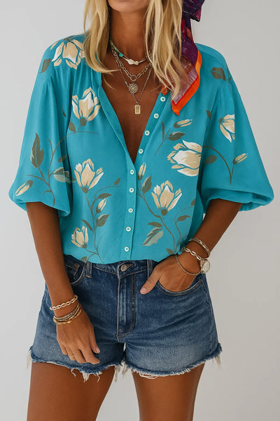Women's Casual Loose Fit Summer Blouse