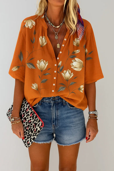 Women's Casual Loose Fit Summer Blouse
