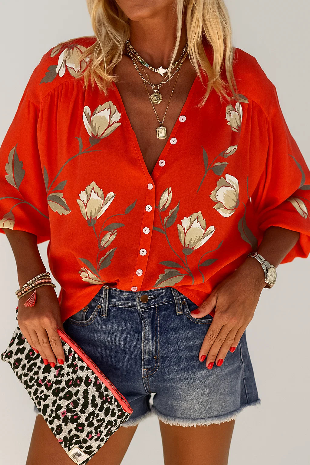 Women's Casual Loose Fit Summer Blouse