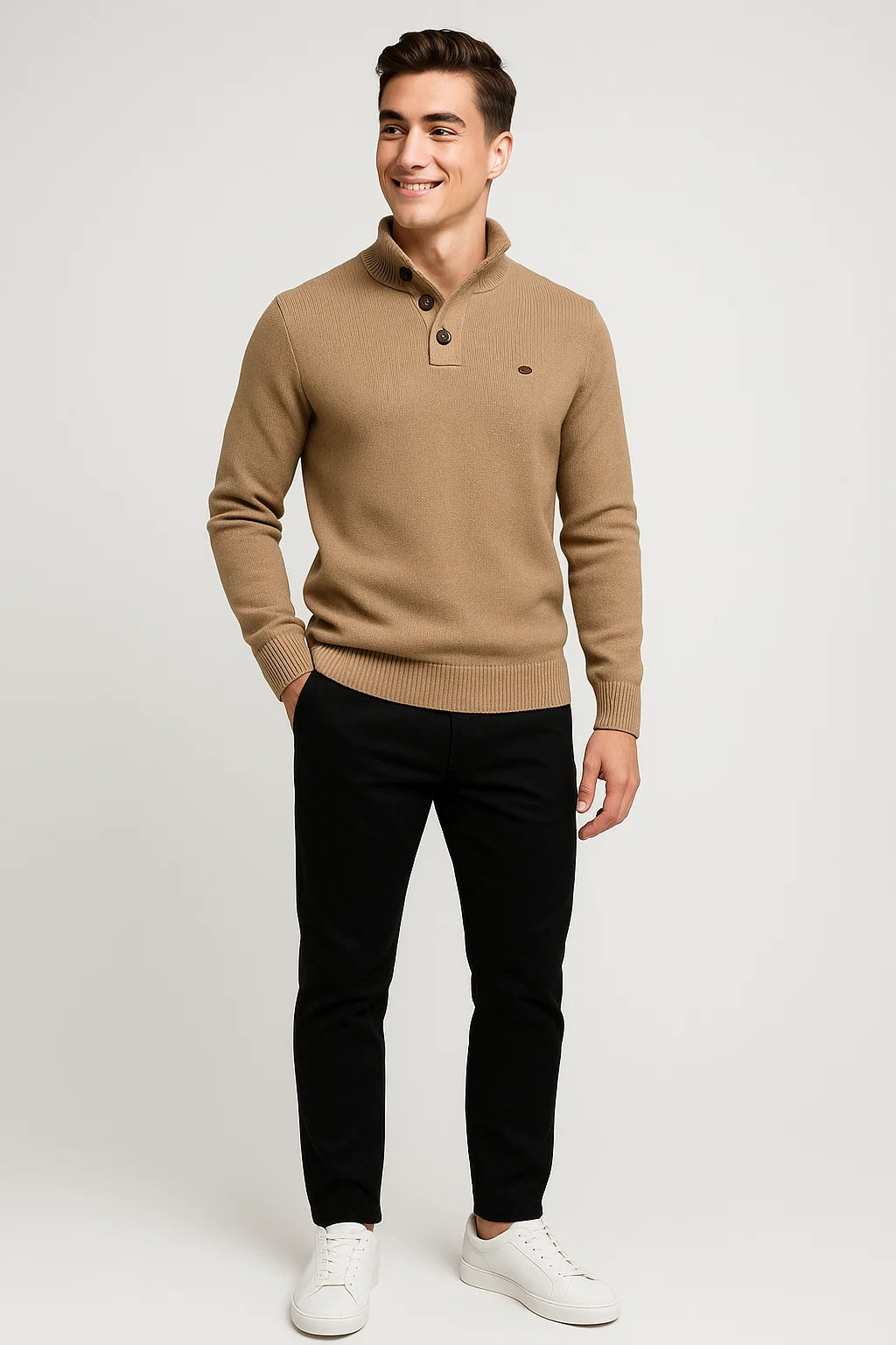 Classic Style Body Fit Sweater for Men