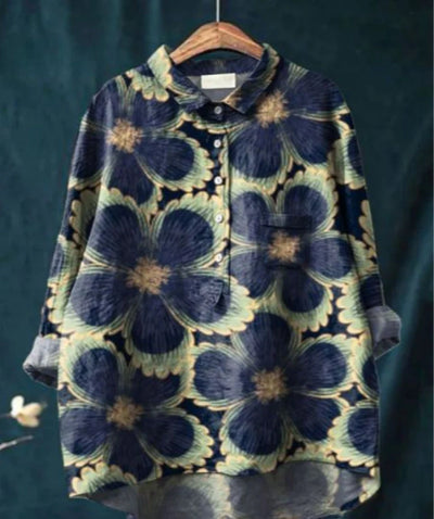 Women’s Casual Floral Print Blouse – Vibrant Everyday Style & Airy Relaxed Fit