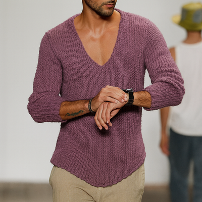 Men's Trendy V-Neck Knitted Sweater