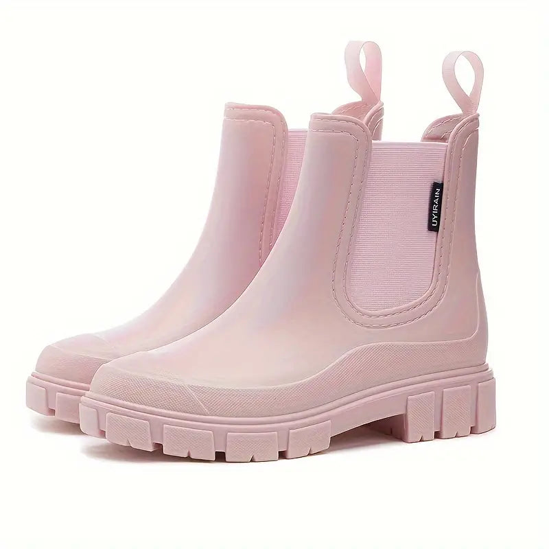 Women's Trendy Chelsea Style Rain Boots