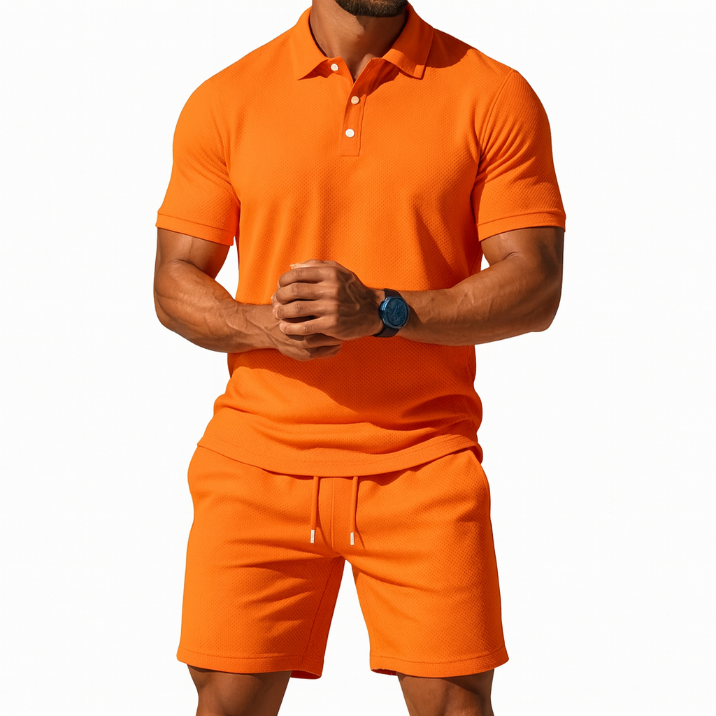 Men's Casual Summer Short and Shirt Set