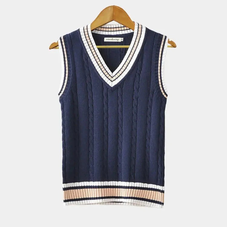 Men's Classic V-neck Knit Vest