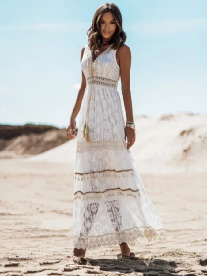 Bohemian Maxi Dress for Ladies