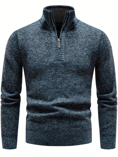 Casual Half Zip Men's Sweater