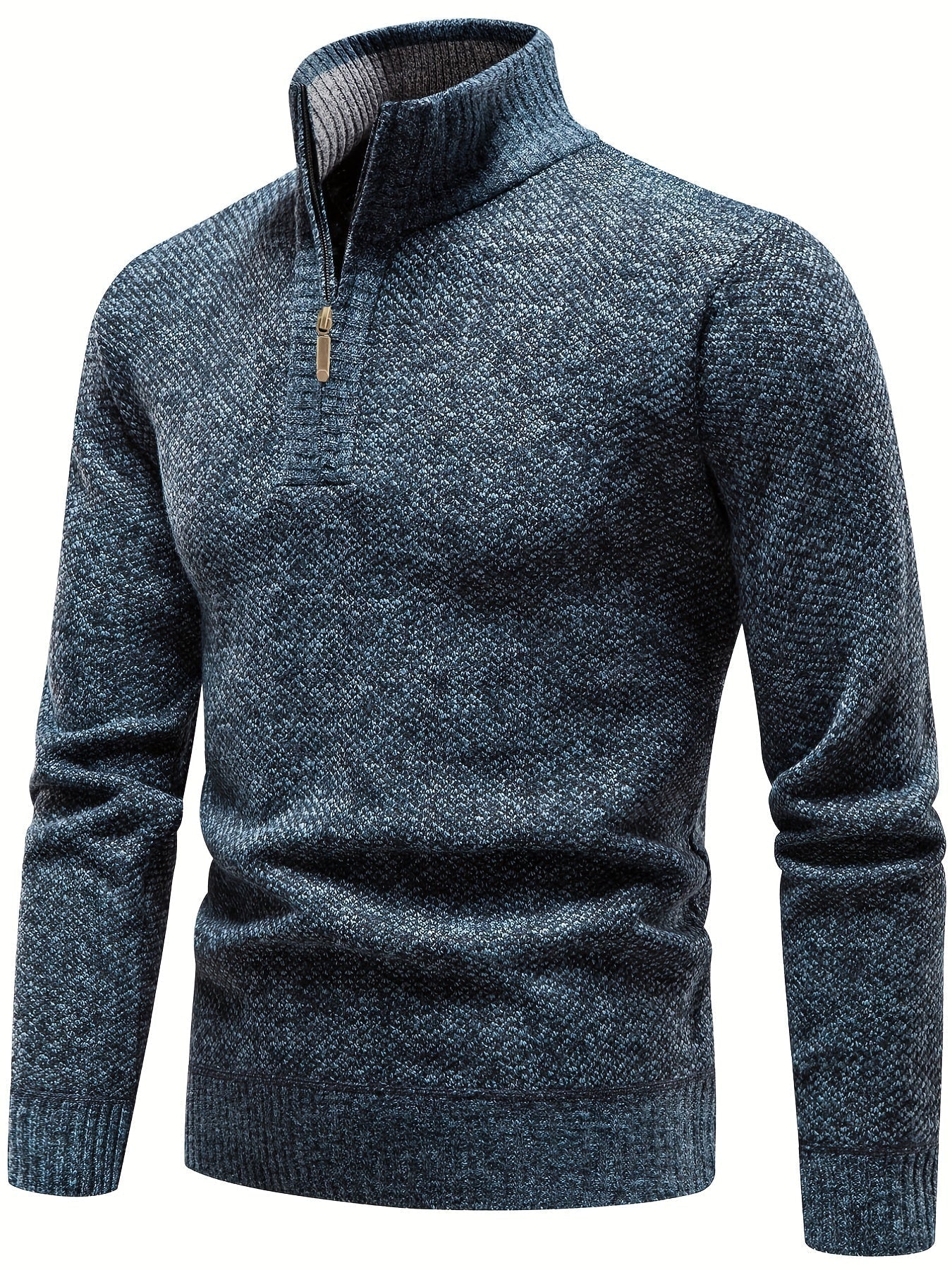 Casual Half Zip Men's Sweater