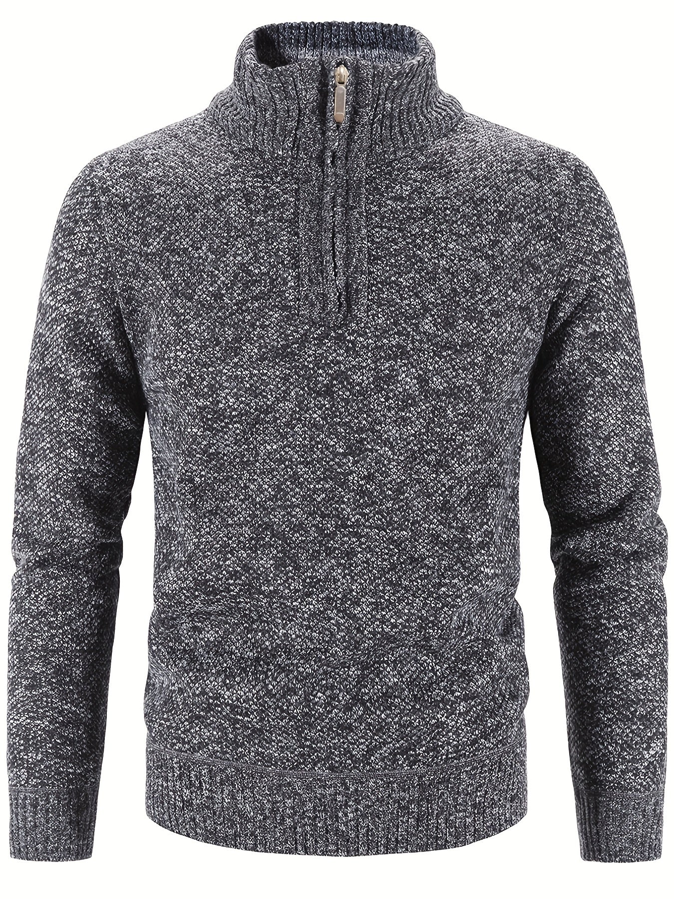 Casual Half Zip Men's Sweater